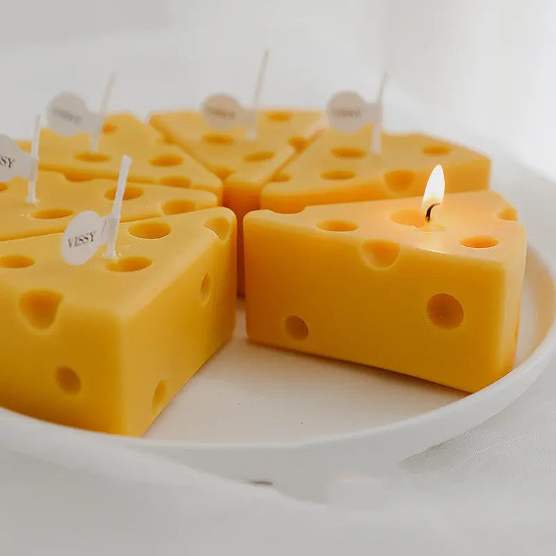 Handmade Aromatherapy Cheese Slice Candle - Image #2