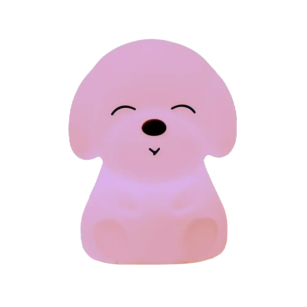 Puppy night light, a cute and comforting companion for bedtime.