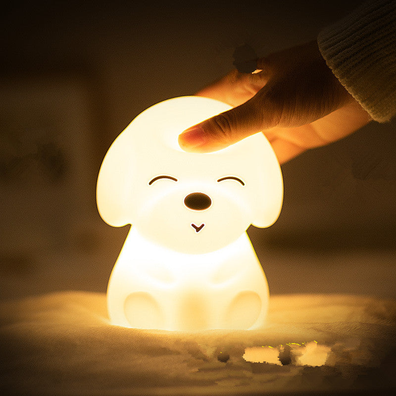 Adorable puppy-shaped night light, perfect for children's rooms.