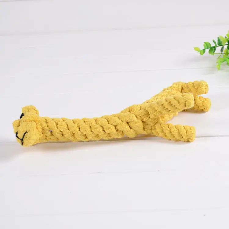 Cotton Rope Giraffe Pet Toy - Image #3