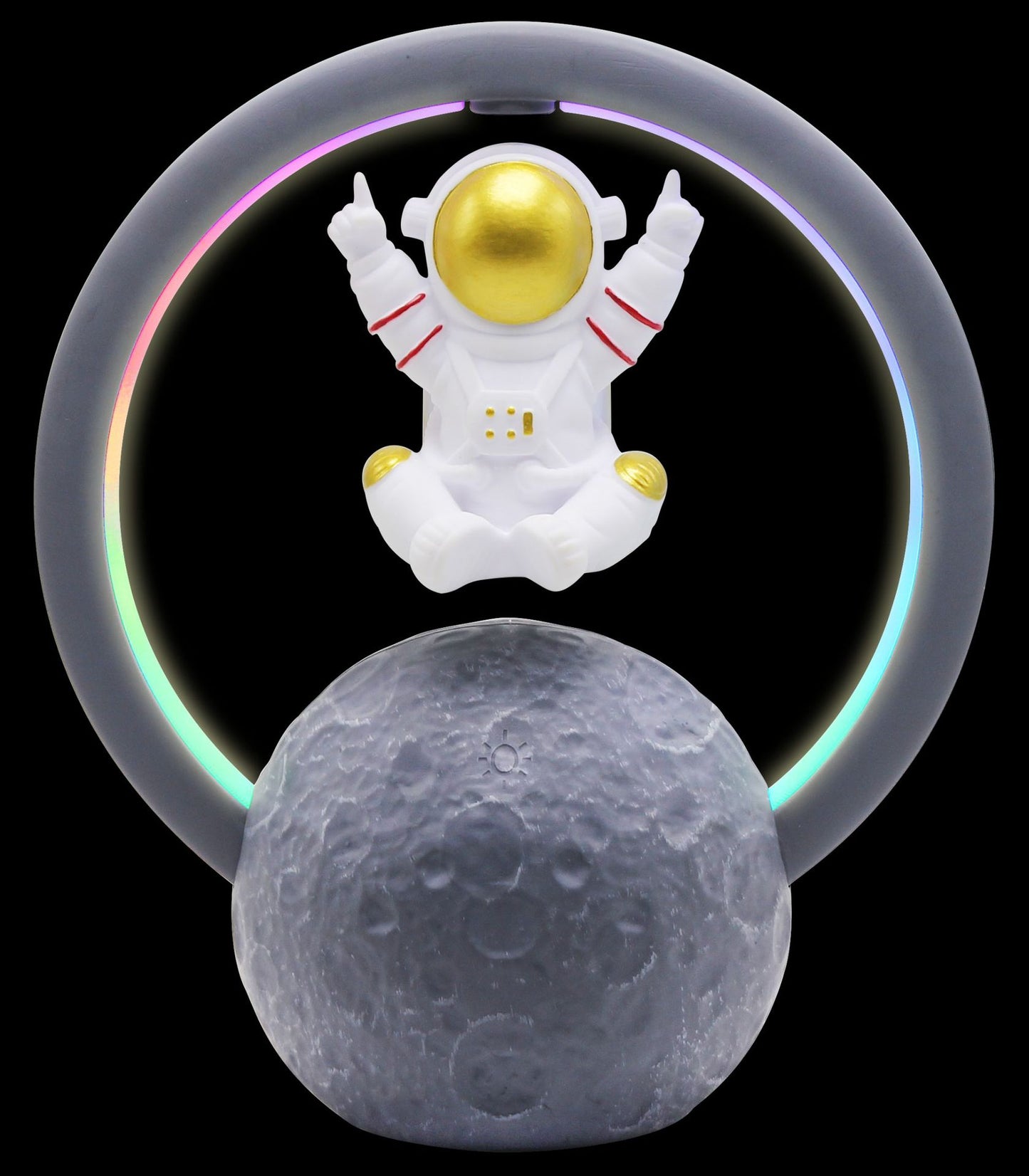 Levitating astronaut speaker, a cool and innovative addition to your audio setup.