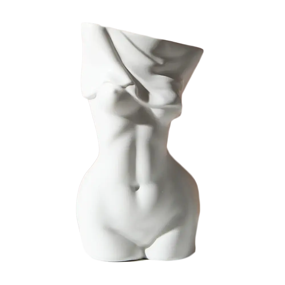 Human body shape ceramic vase, a unique and artistic vase for your home.